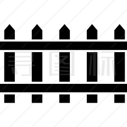 庭院木栅栏图标