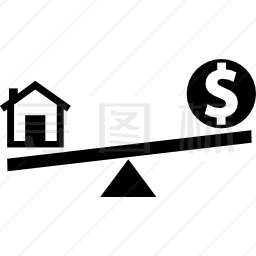房屋与货币图标