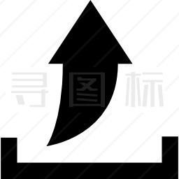 从上传上箭头的接口符号图标