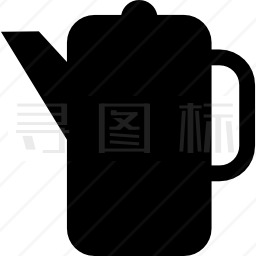 茶壶剪影图标