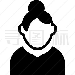 女性化身形象图标