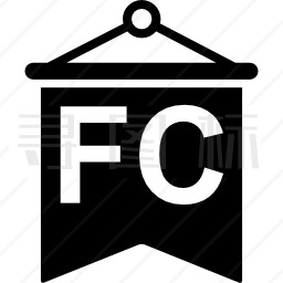 足球俱乐部旗图标