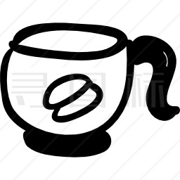 咖啡杯手工制作符号图标