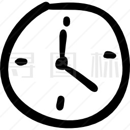 时钟手工循环符号图标