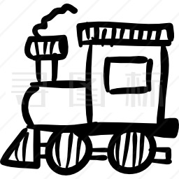 火车机车玩具图标