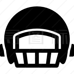 美式橄榄球运动员头盔图标