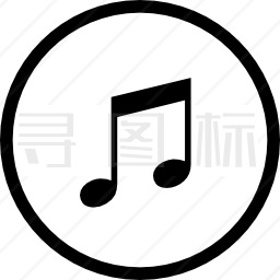 音乐圆形图标