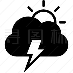 雷云图标 有svg Png Eps格式 寻图标