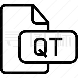 Qt文档界面符号笔划图标