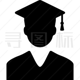 毕业帽学生图标