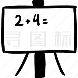 白板手绘教学工具图标