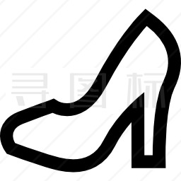 女鞋轮廓图标