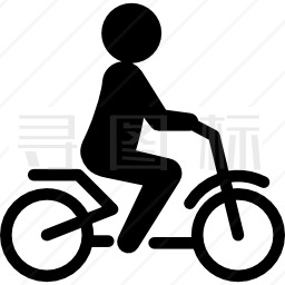 骑自行车的人生态交通图标
