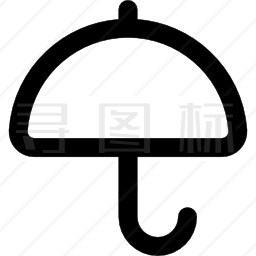 雨伞开启概述保护工具图标