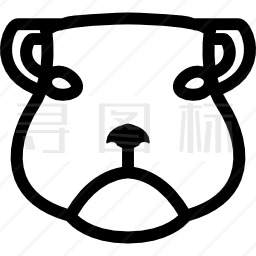 犬齿正面轮廓图标