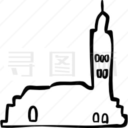 城都市轮廓图标