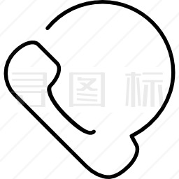 超薄耳廓手机图标