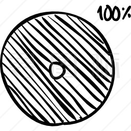 圆形装载机100%加载草图图标