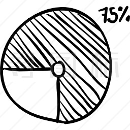 加载圆形草图75%完成图标