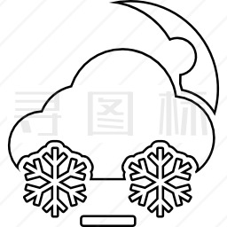 降雪图标