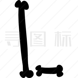 填骨排版字母L图标