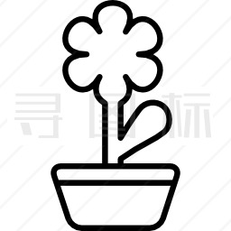 盆栽花卉图标