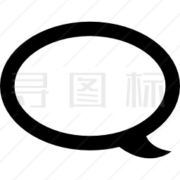 语音气泡轮廓图标