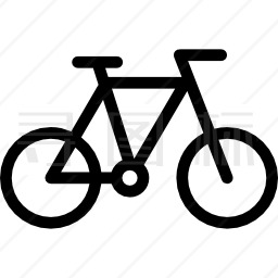 自行车侧视图图标