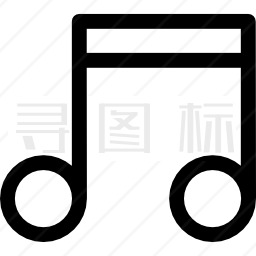 音乐第十六音符图标