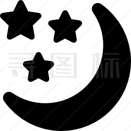 月亮和星星图标