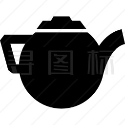 茶壶剪影图标