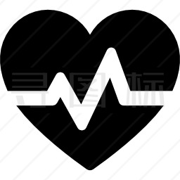 心脏心电图图标