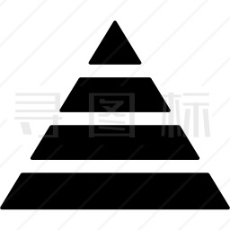 金字塔型组织图标