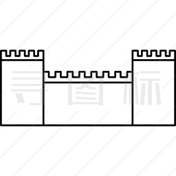 阿维拉的中世纪墙图标