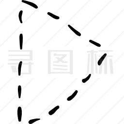 断线播放按钮图标