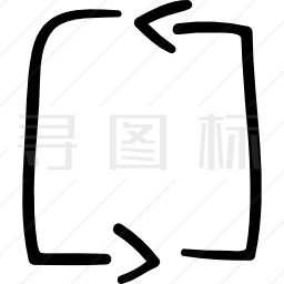 顺时针角度箭头图标