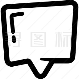 矩形语音气泡图标