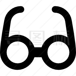 圆形眼镜图标