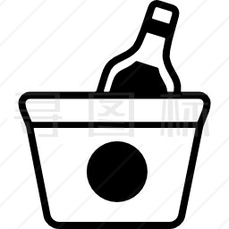 冰桶和瓶子图标