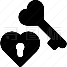 心锁和钥匙图标