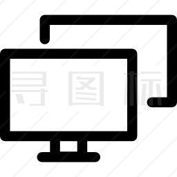 两个电脑屏幕图标