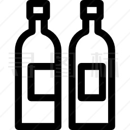 两瓶酒图标