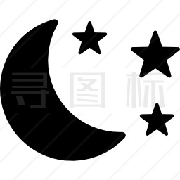 月亮和星星图标