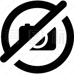 禁止摄影图标
