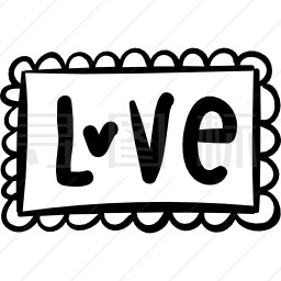 爱情邮票图标