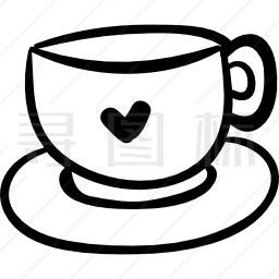心咖啡杯图标