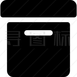 箱形侧视图图标