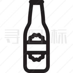 标签啤酒瓶图标