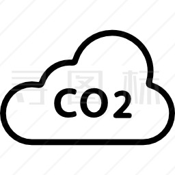 CO 2气体图标