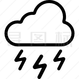 雷云图标